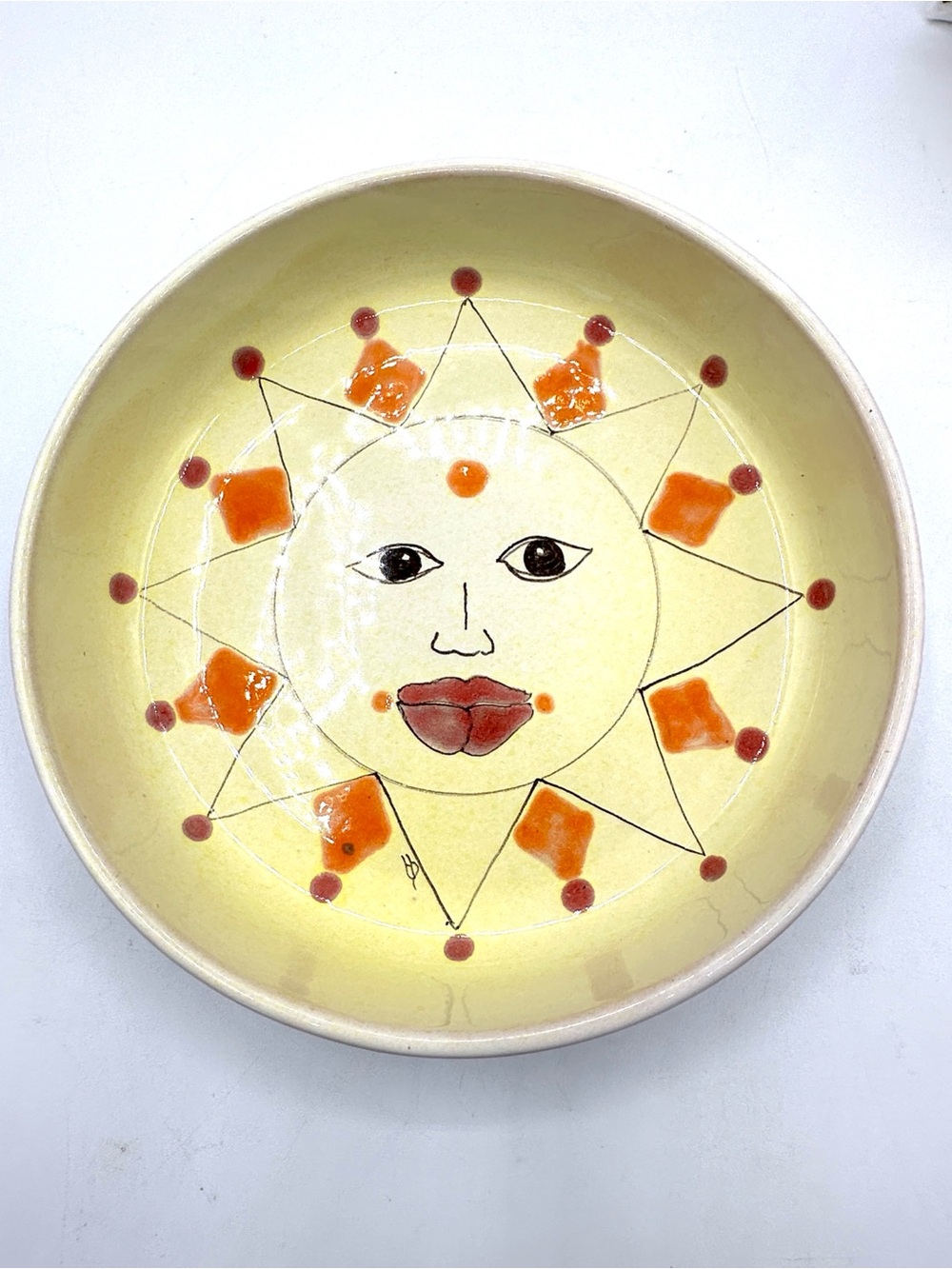 Golden Sunshine Face Metal Napkin Holder & Sunshine Bowl! - Picture 12 of 16